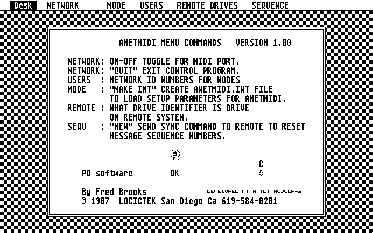 Anet MIDI — screenshot 1